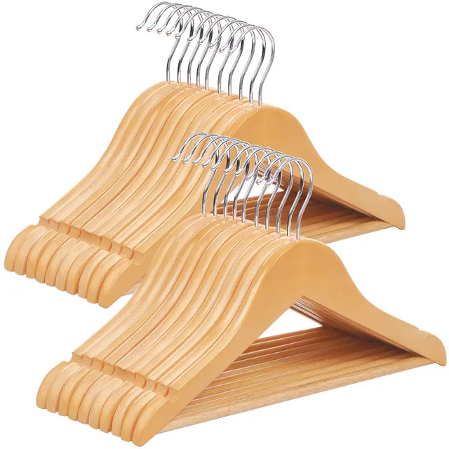 Songmics CRW006-20 grucce bambini legno 20 pezzi 35 cm naturali