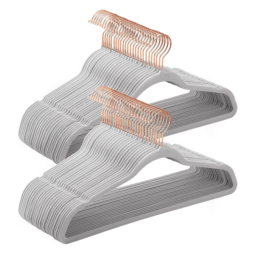 Songmics Grucce Vellutate Antiscivolo Oro Rosa