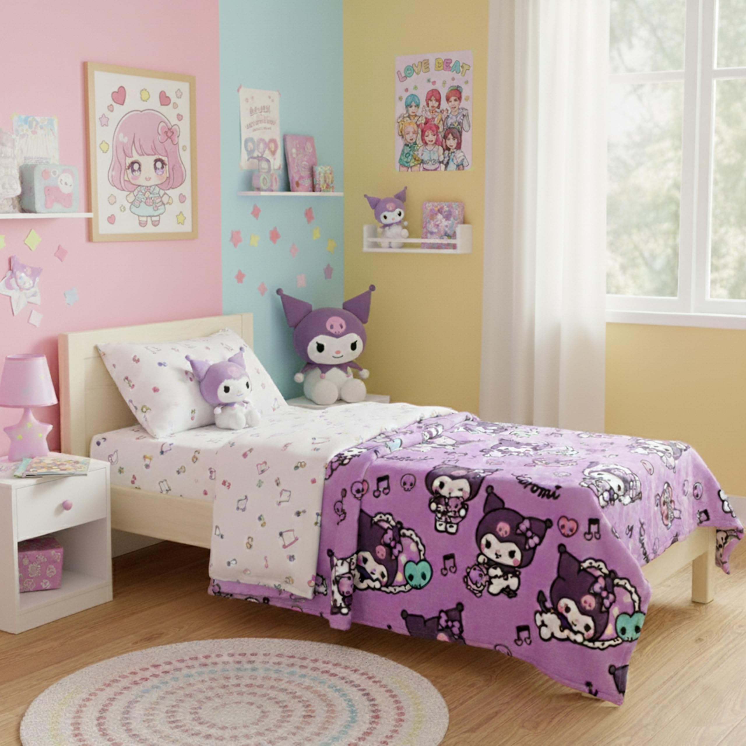 Kanguru Kuromi Plaid Pile Viola 130x170 cm Microfibra