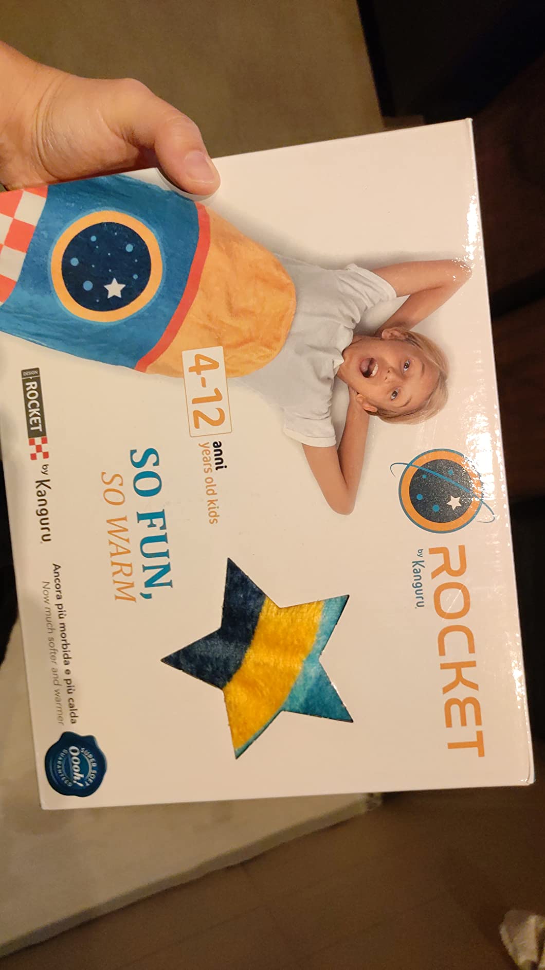 Kanguru Rocket coperta a coda bambini 142 cm multicolore