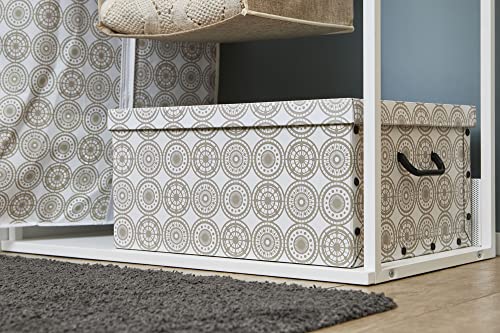 Domopak Living Ella Beige Scatola 39x50x24 cm con Maniglie
