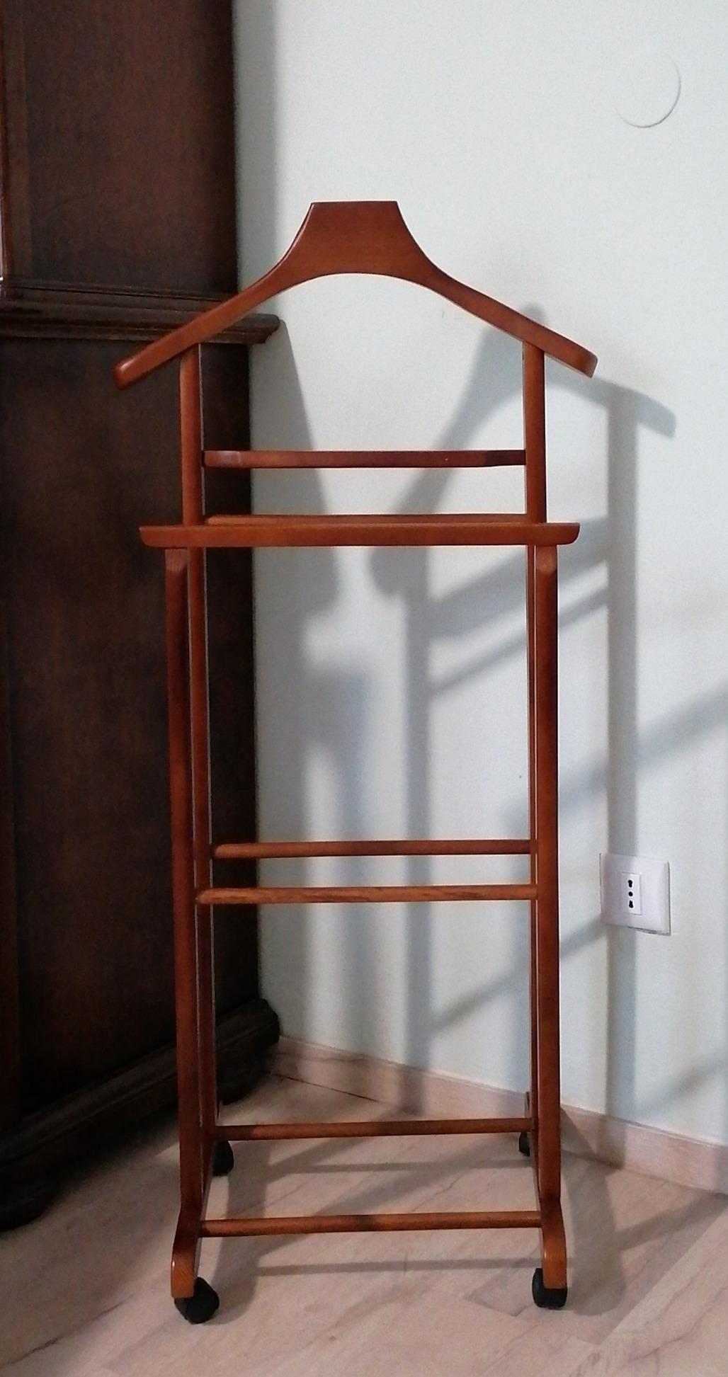 Domopak Living indossatore legno ciliegio 47x36x104 cm ruote