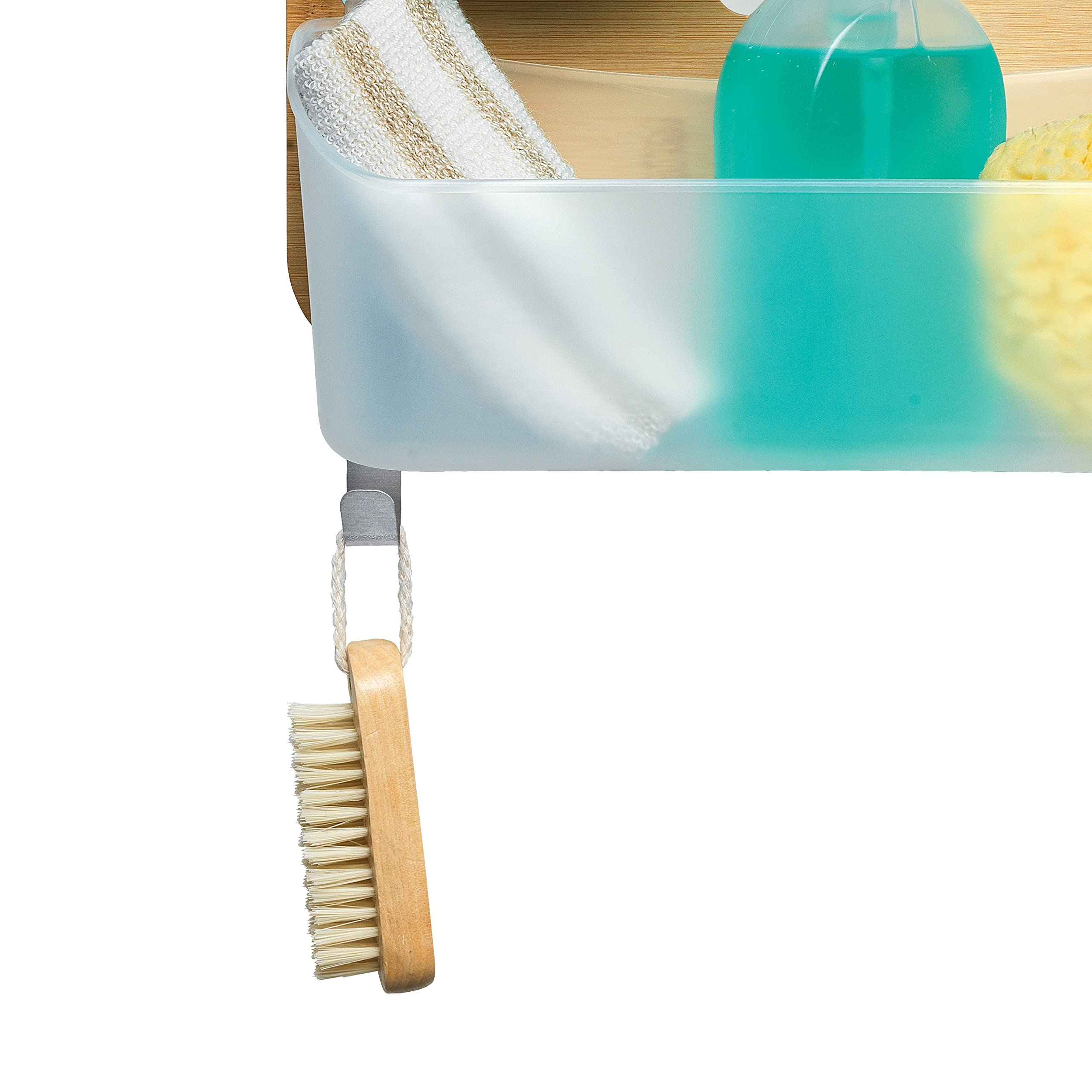 DOMO PAK LIVING Organizzatore Doccia Large Bamboo 3 Contenitori