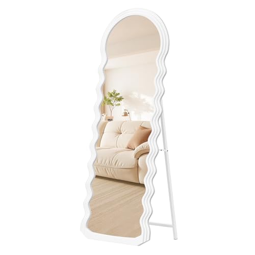 Songmics LFM027W01 specchio terra ondulato 160x50 bianco