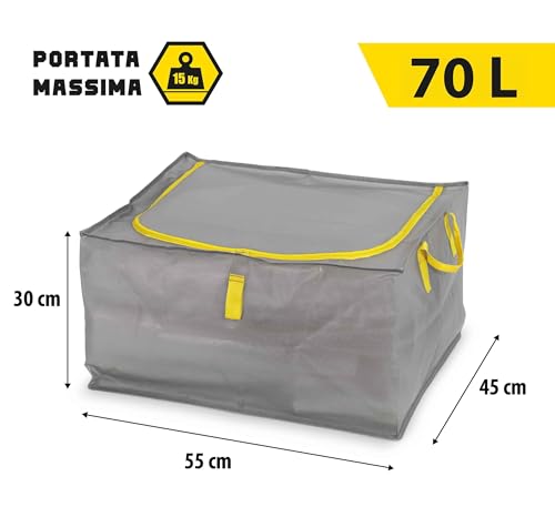 Domo Pak Custodia Multiuso 70 Litri 55x45x30 cm Antistrappo