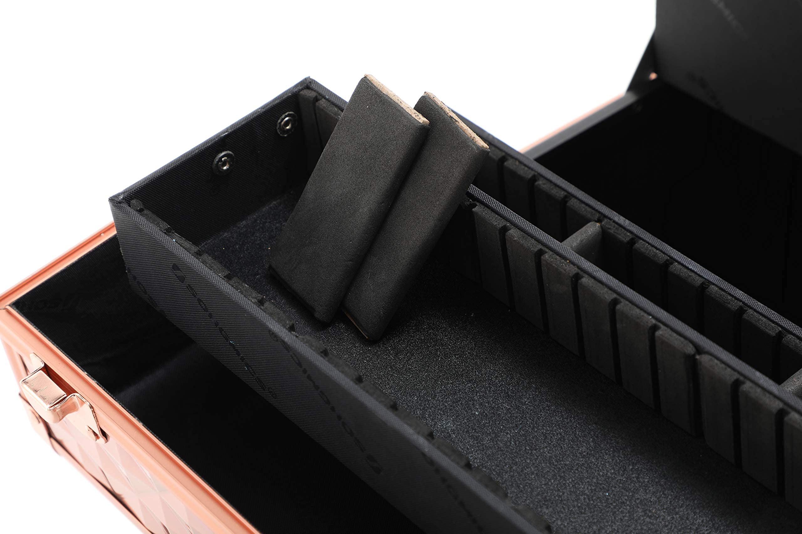 Songmics JBC323 valigetta trucchi oro rosa con serratura