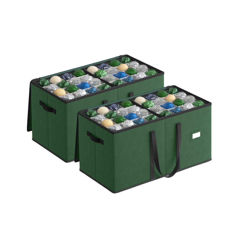 Songmics scatola portapalline natalizie 64 posti verde