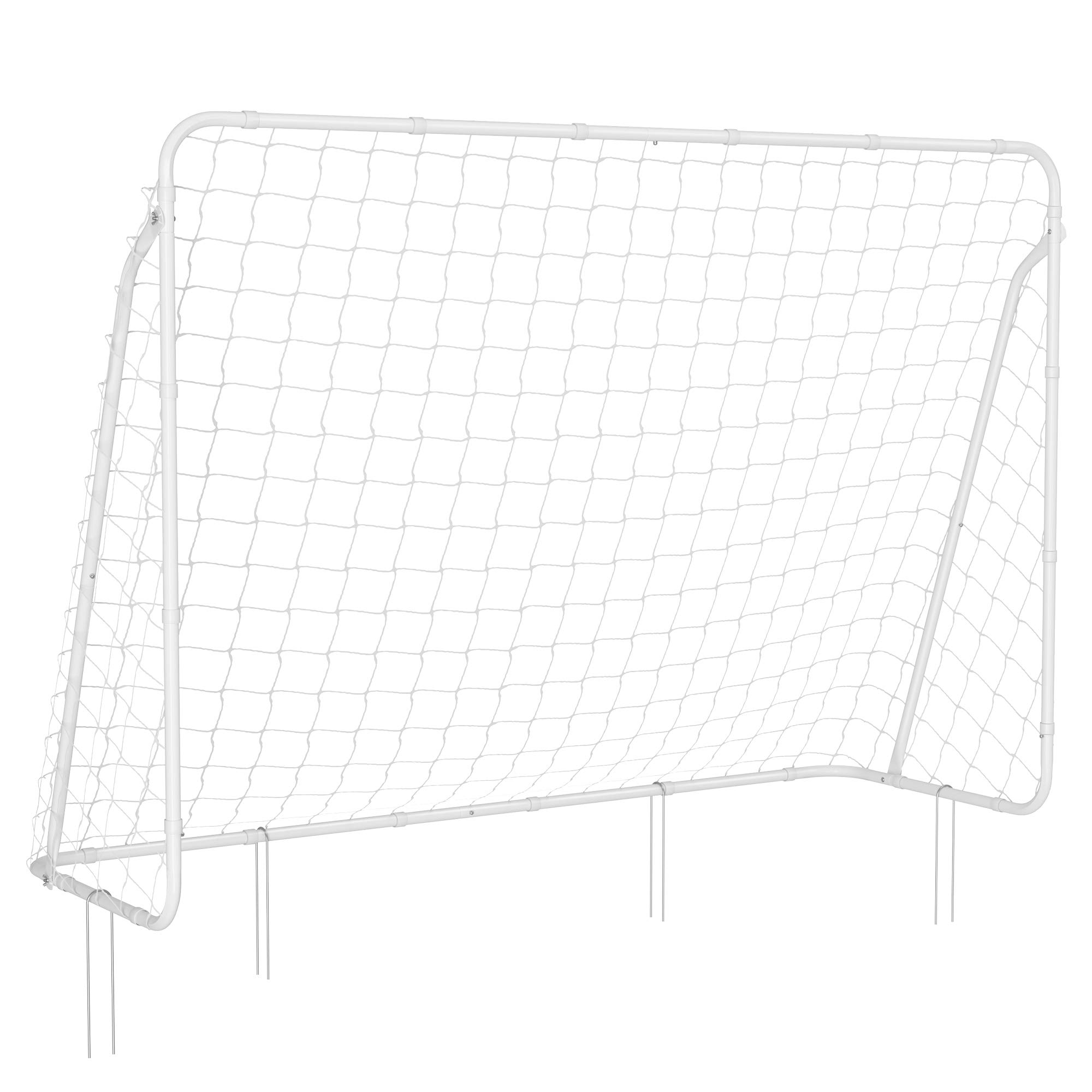 Songmics Porta Calcio Bambini Nera 215x150 cm con Rete