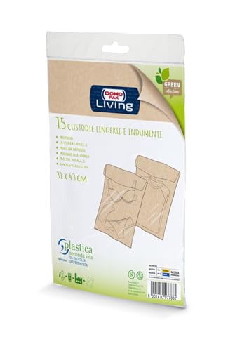 DOMO PAK Green Collection sacchetti lingerie 31x43 cm 15 pezzi