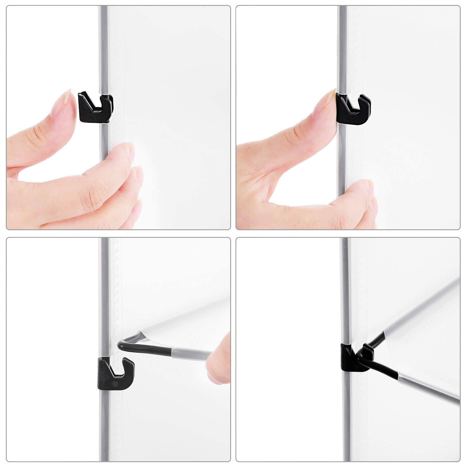 Songmics LPC503W scarpiera 10 ripiani bianco antipolvere