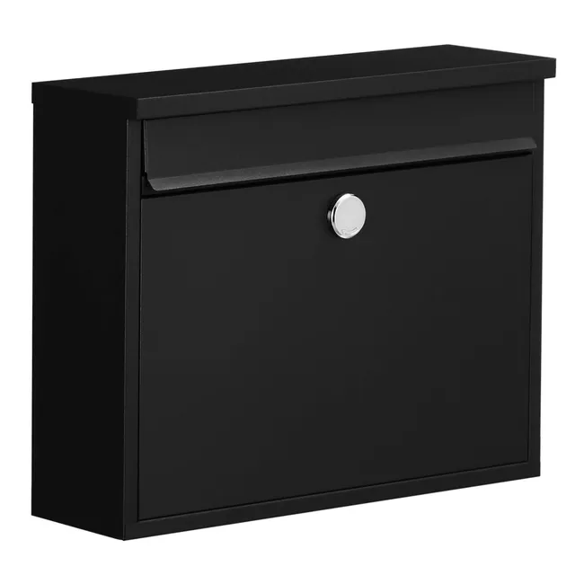 SONGMICS GMB010B01 Cassetta Postale Nera con Serratura