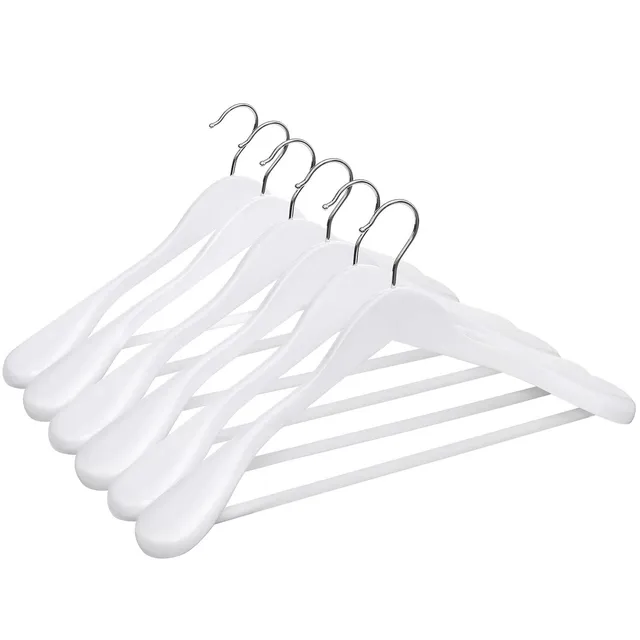 Songmics CRSH06WT Grucce Legno Bianco 6 Pezzi Antiscivolo