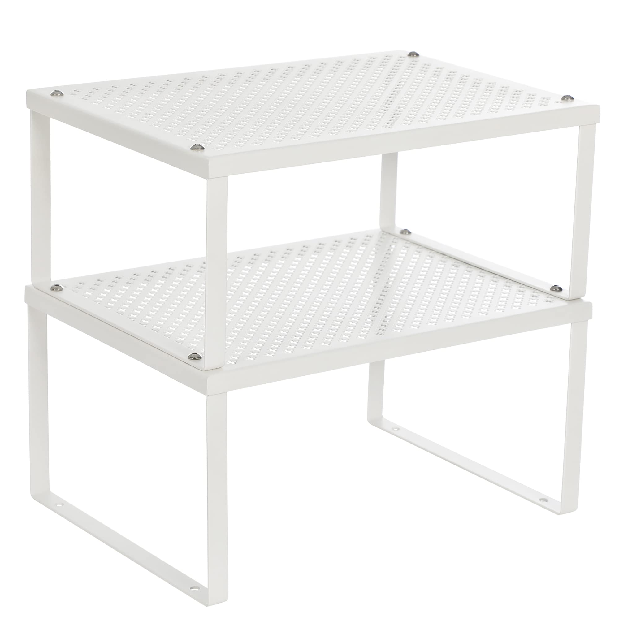 Songmics Scaffale Cucina Metallo Bianco Set 2 Pezzi Portaspezie 10kg