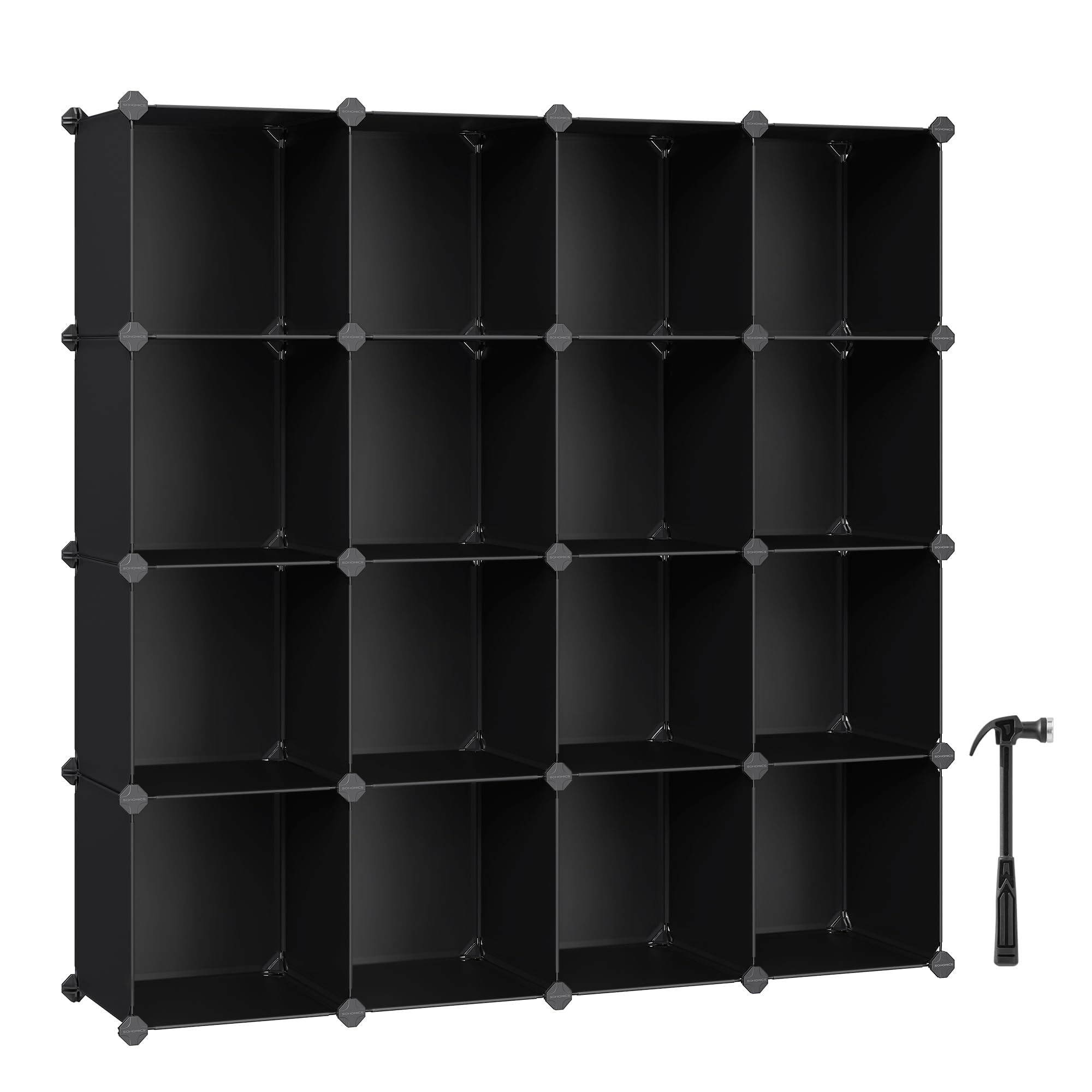 Songmics LPC44L scarpiera componibile 16 cubi bianca