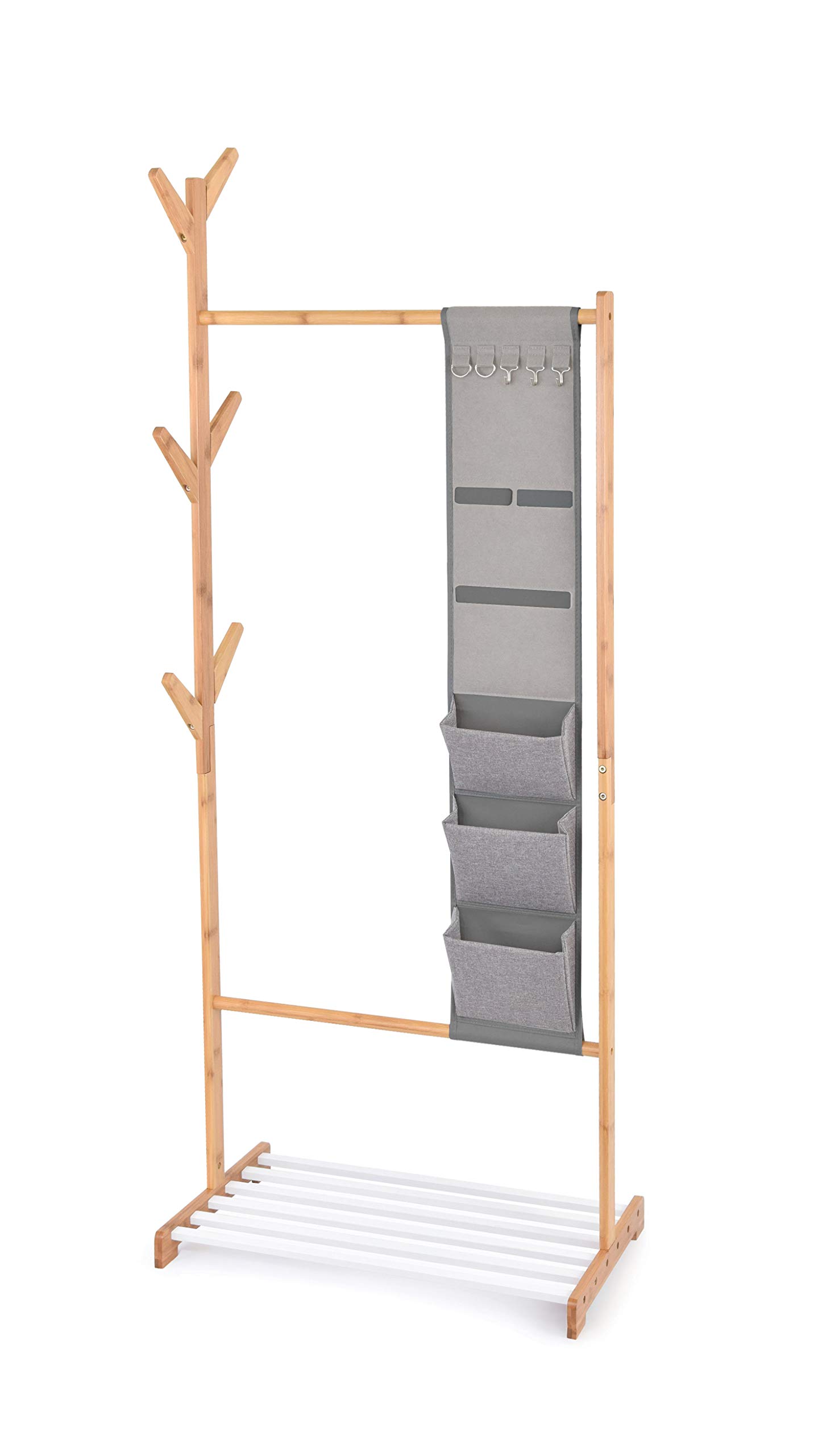 Domopak Living Stander Appendiabiti Bamboo 65x38x167 cm