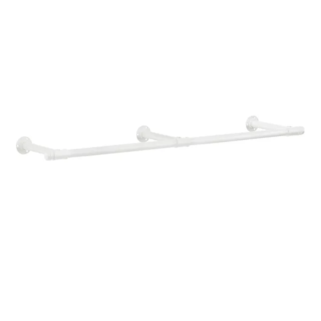Songmics HSR104W01 attaccapanni muro 170 cm bianco 68 kg