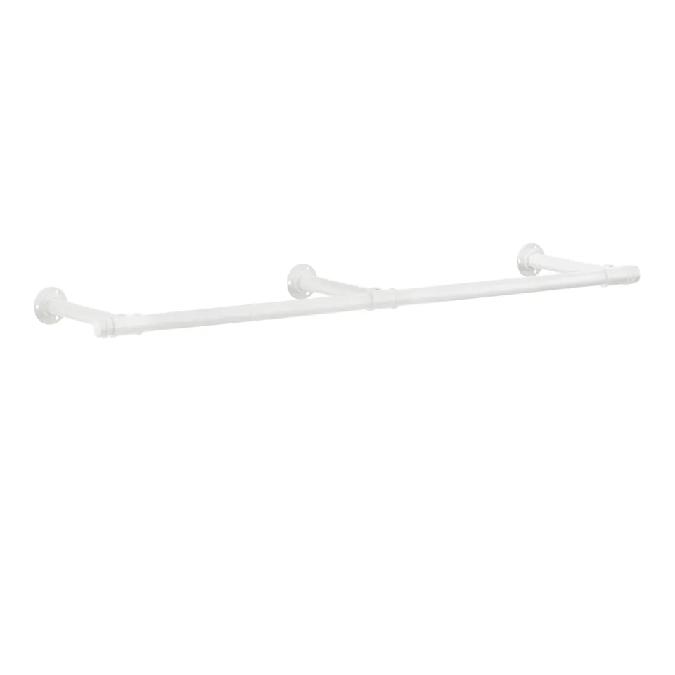 Songmics HSR104W01 attaccapanni muro 170 cm bianco 68 kg
