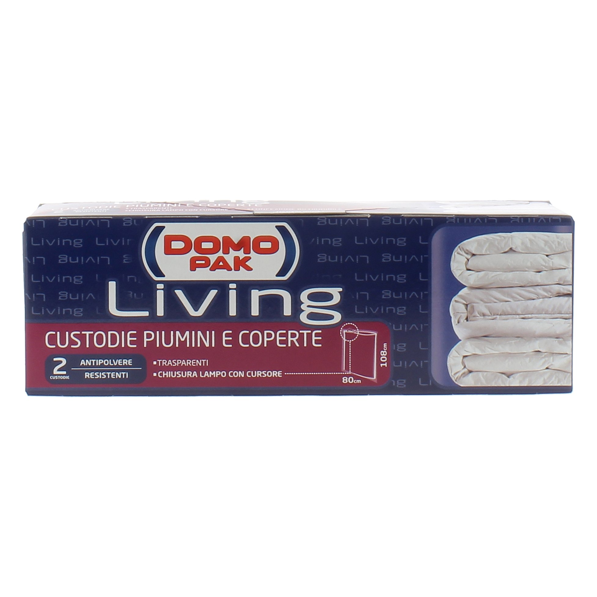 Domopak Living sacchetti antipolvere 80x108 cm 2 buste