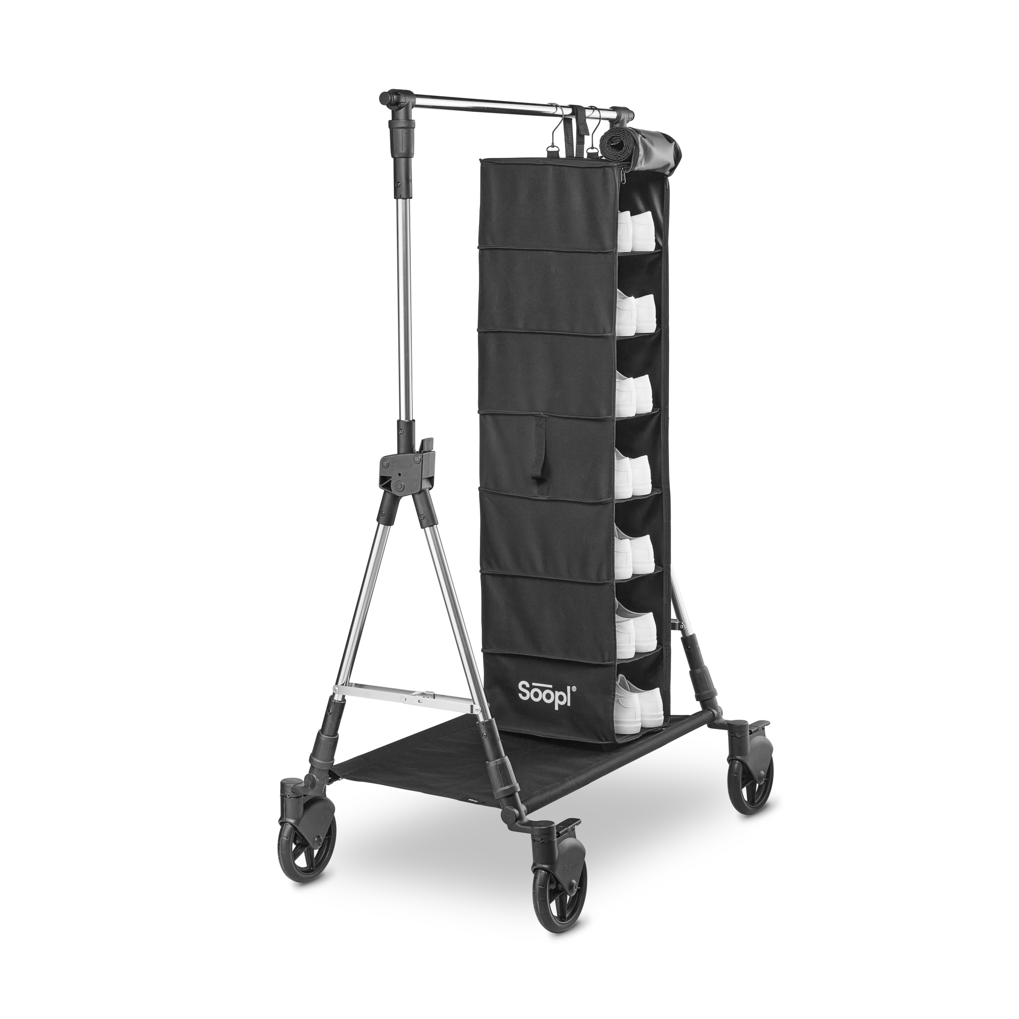 Soopl Fashion Trolley Borsa Scarpe 7 Paia con Ganci