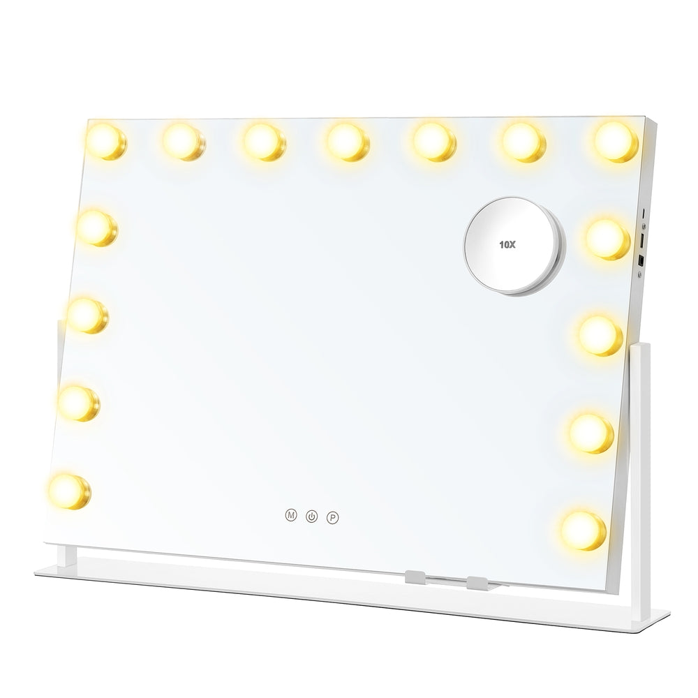 Songmics Specchio trucco con luci vanity toeletta