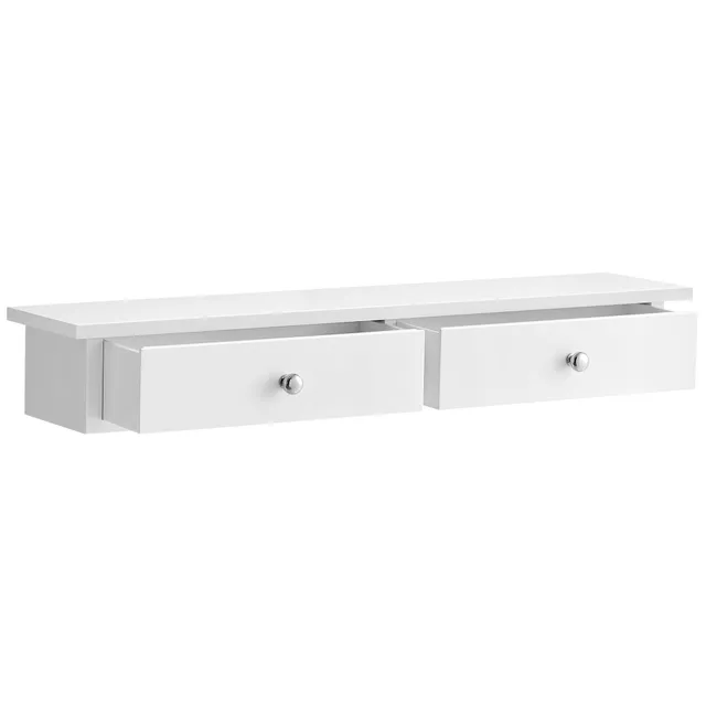 Songmics LWS65WT mensola muro 2 cassetti