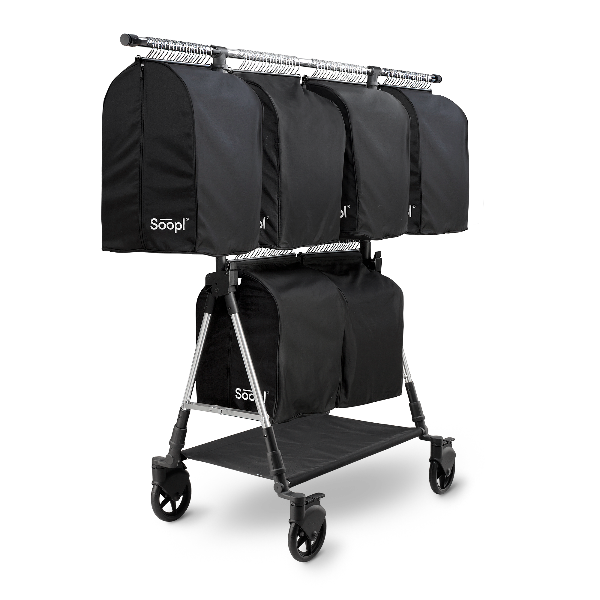 Soopl Fashion Trolley Set con 6 Borse Piccole