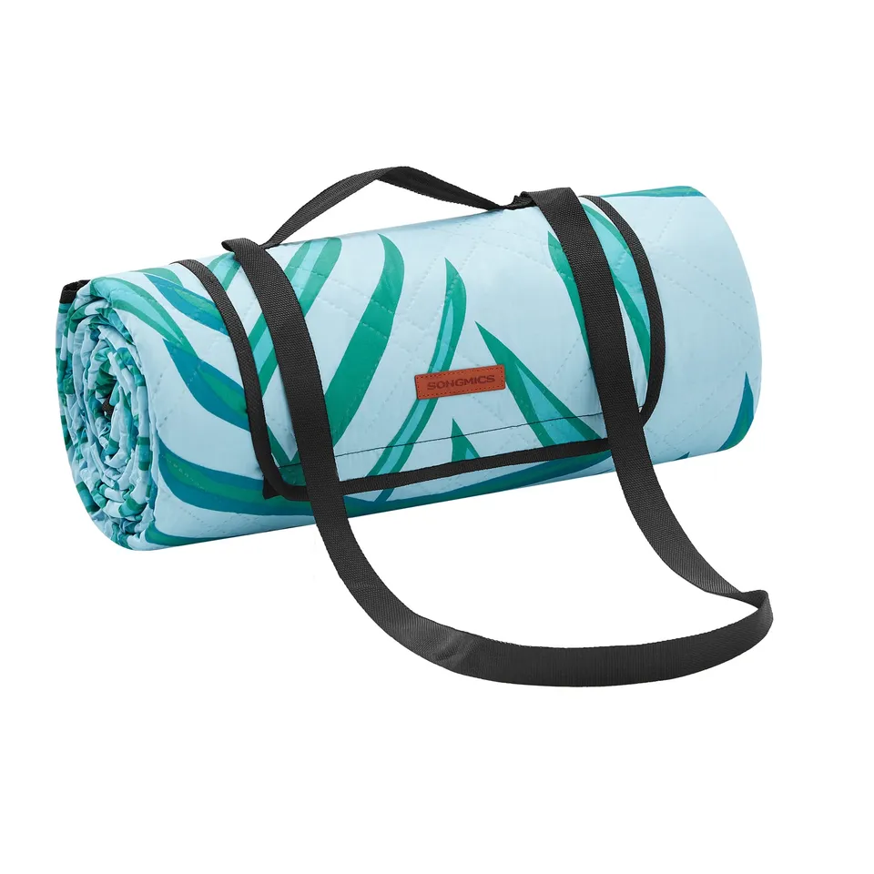 Songmics GCM001Q03 coperta picnic 300x200 cm azzurra impermeabile