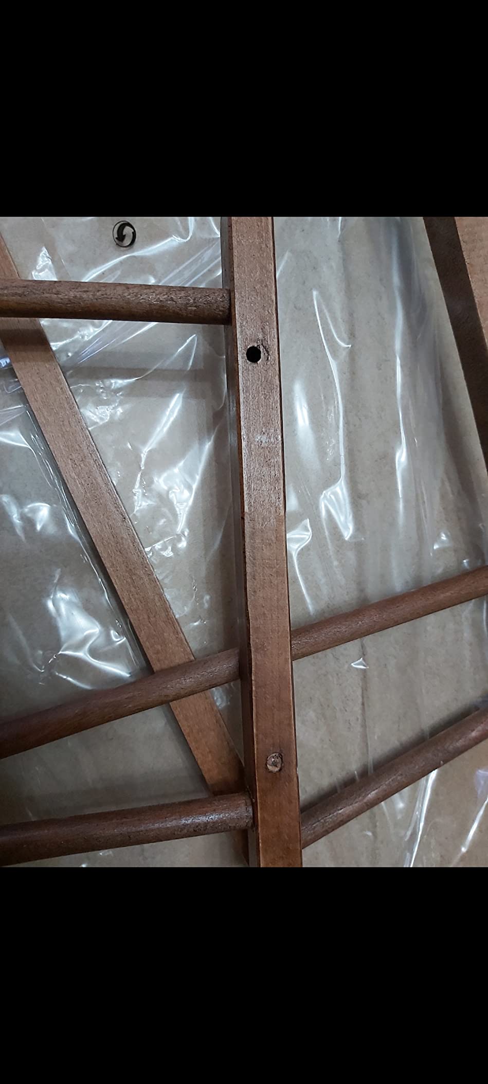 Domopak Living indossatore legno ciliegio 47x36x104 cm ruote