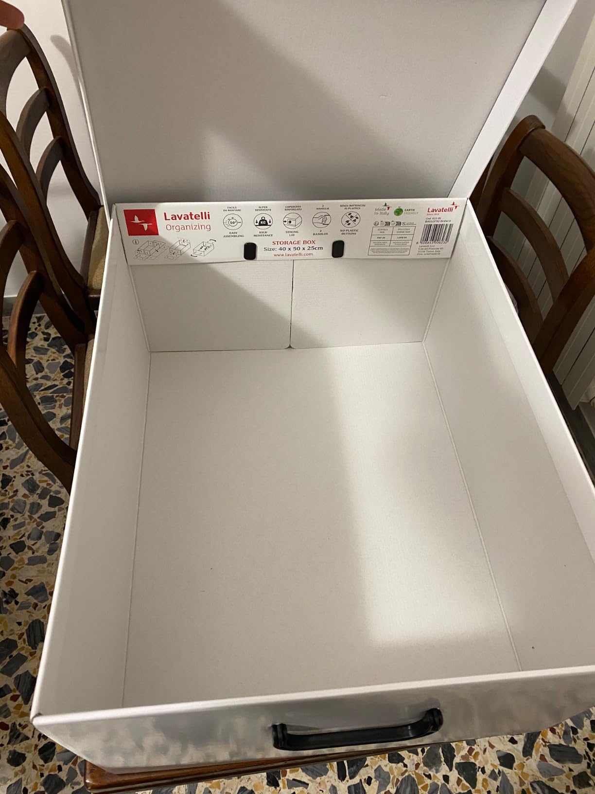 Lavatelli Big Scatola Armadio Cartone 2 Pezzi 40x50x25 Bianco