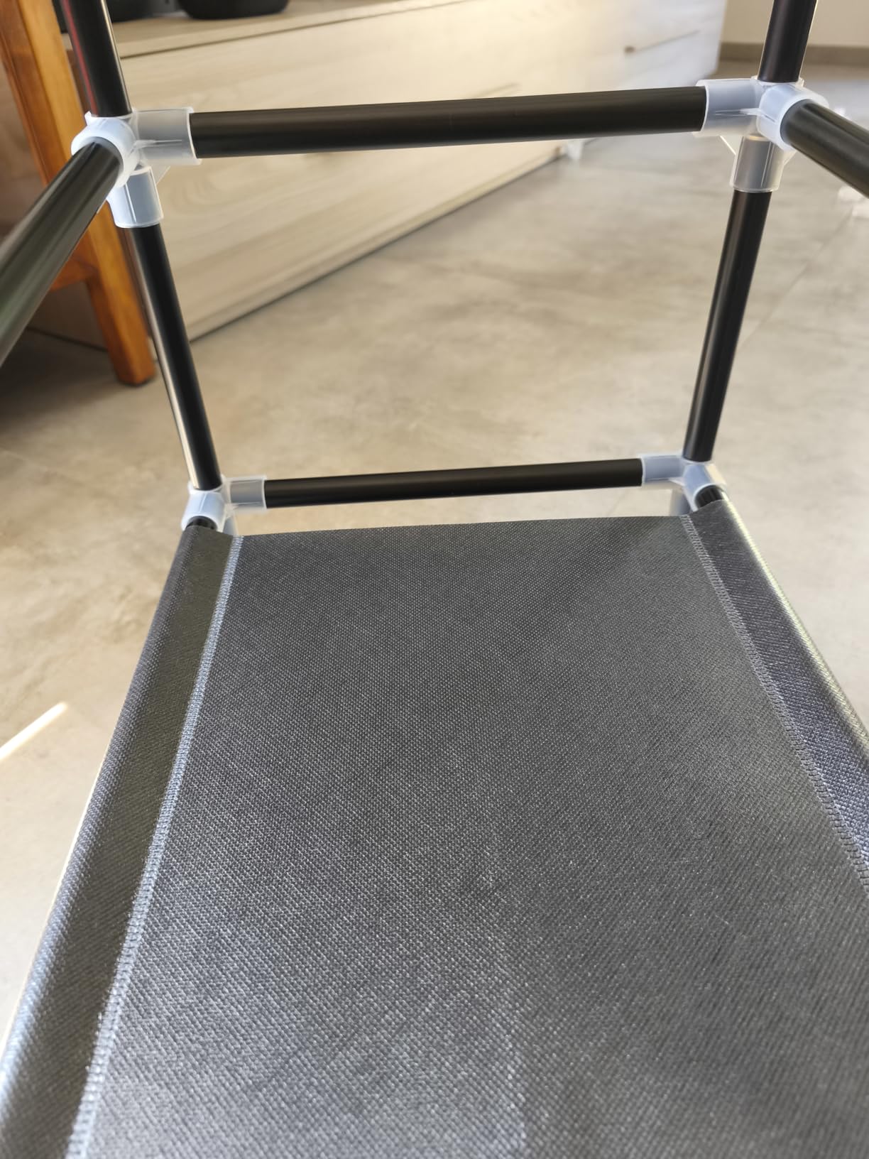 Songmics scarpiera tessuto 3 ripiani nera salvaspazio