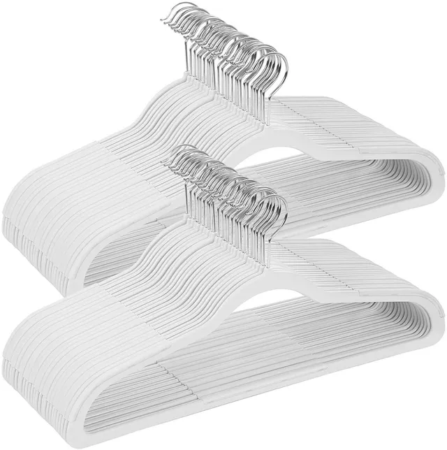Songmics CRP50W grucce plastica grigio 50 pezzi salvaspazio