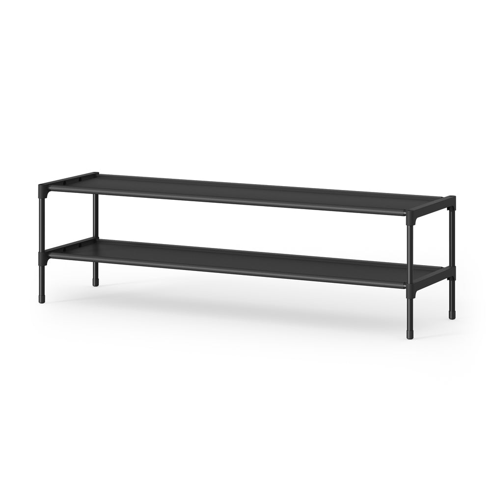 Songmics ULSH012BH01 scarpiera 2 ripiani nera
