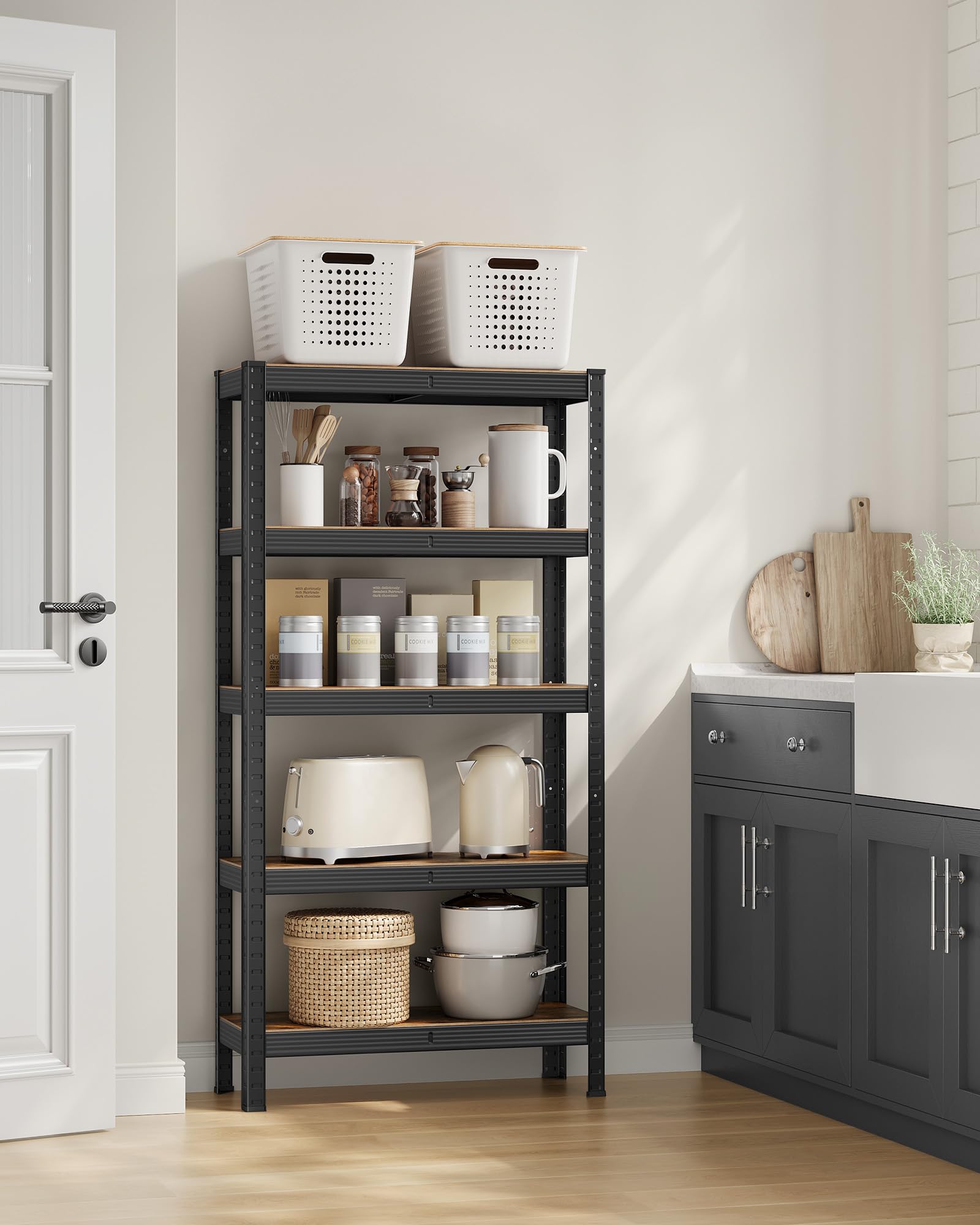 Songmics GLR030B01 scaffale 30x75x150 cm vintage