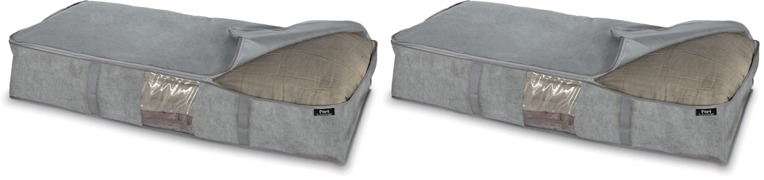 Domopak Stone custodia coperte grigio 95x45x18 cm antipolvere