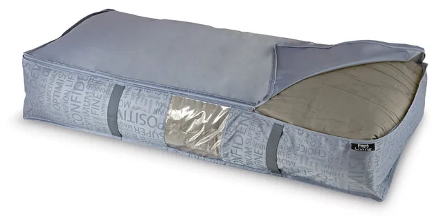 Domopak Living 909040 custodia coperte 95x45x18 grigia