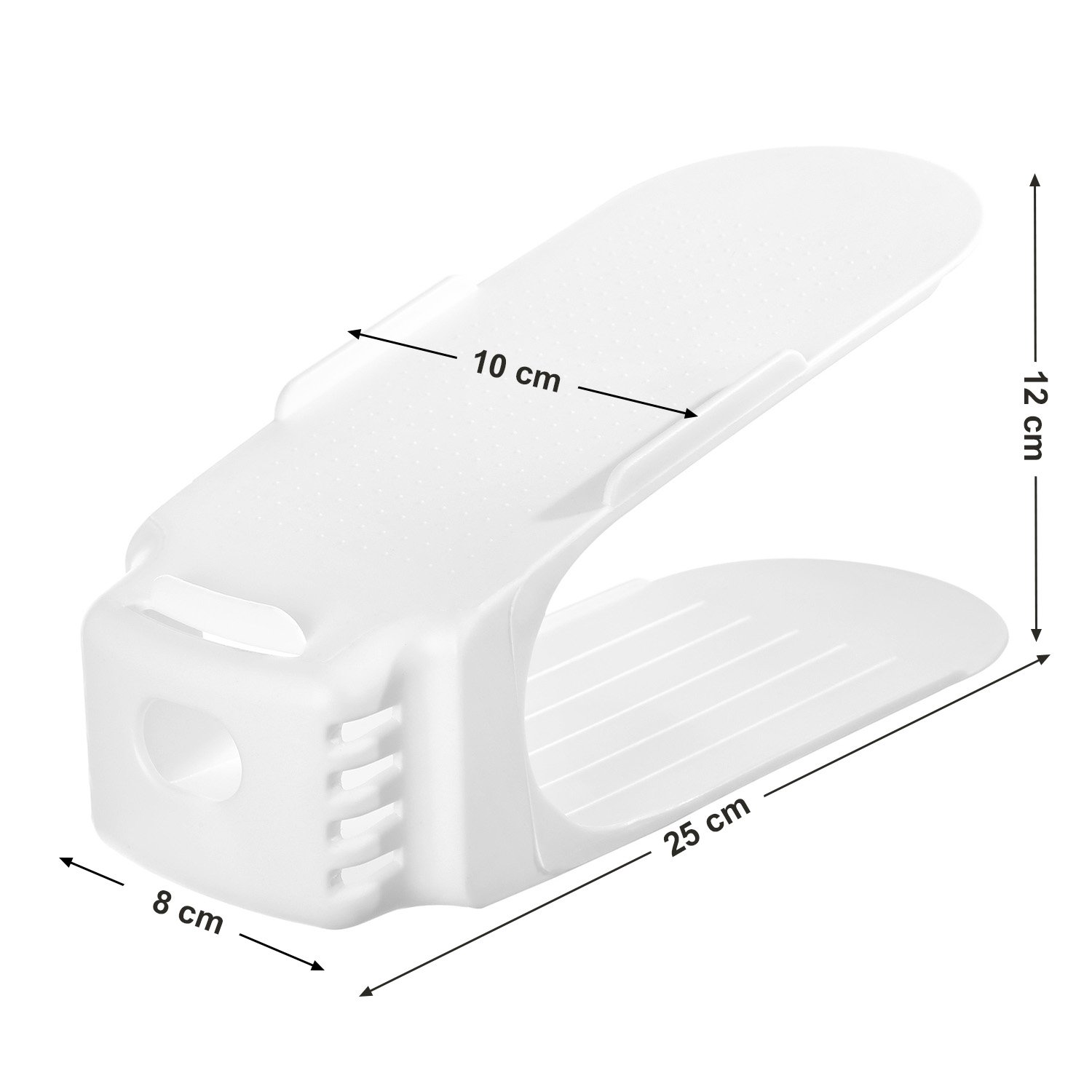 SONGMICS LSP34WT Supporti Portascarpe Bianco 12 Pezzi salvaspazio