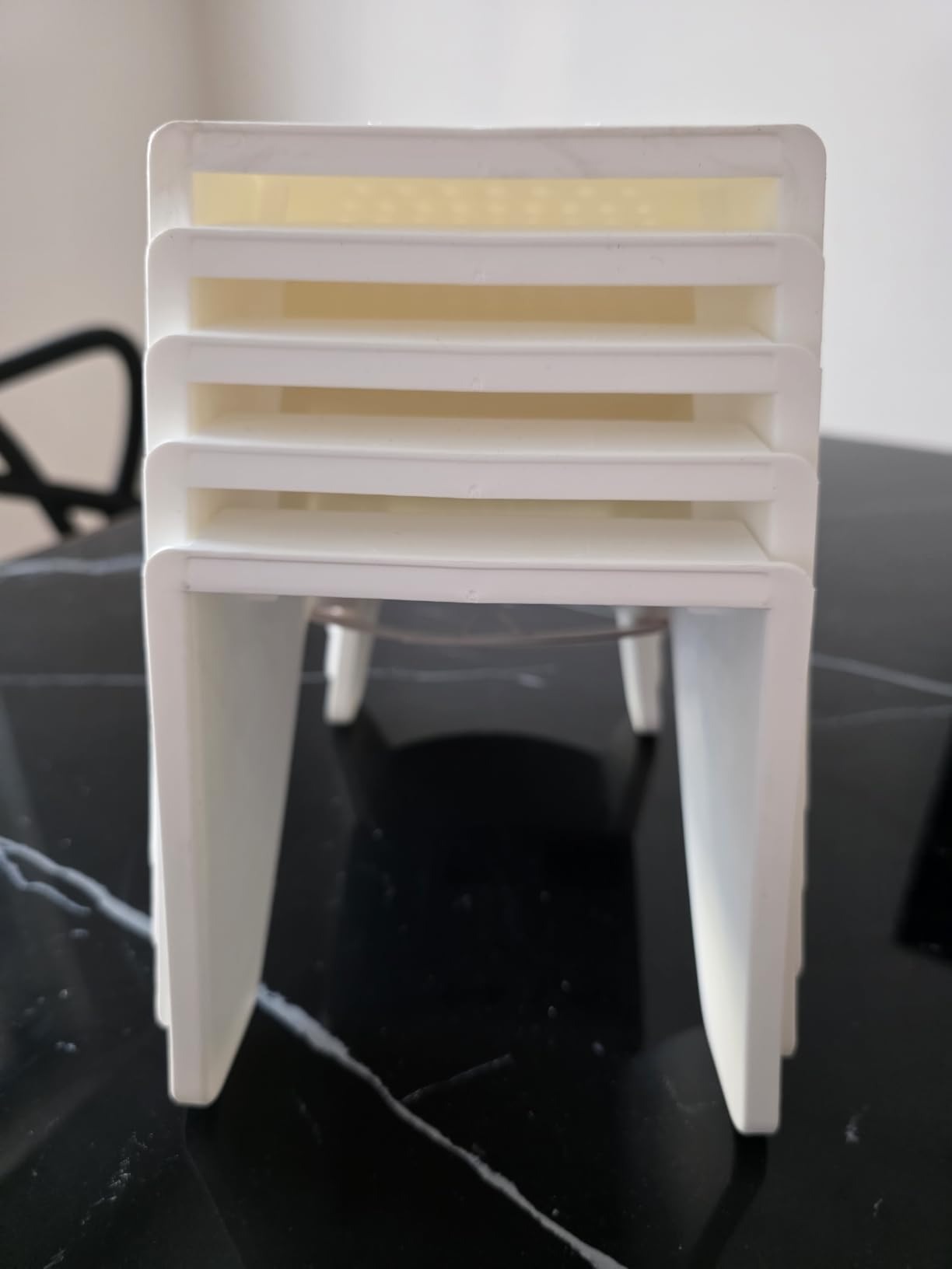 DOMO PAK Living Set 5 Step portascarpe bianco 5 pezzi salvaspazio