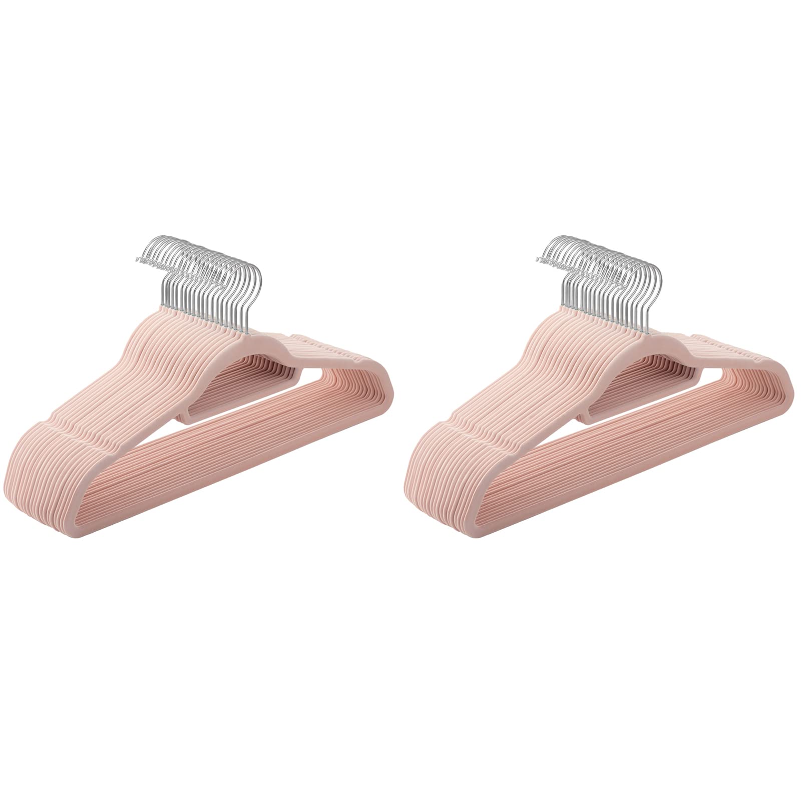 Songmics Grucce Vellutate 45 cm Set da 40 Rosa Antiscivolo