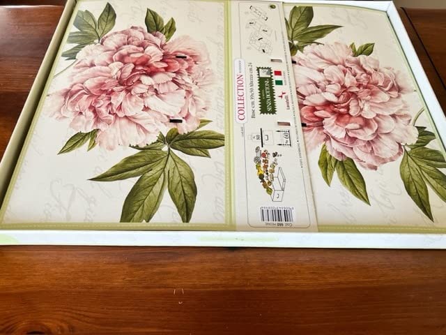 Lavatelli Scatola Cartone Media Fiori Ortensie 32x42x17,5 cm
