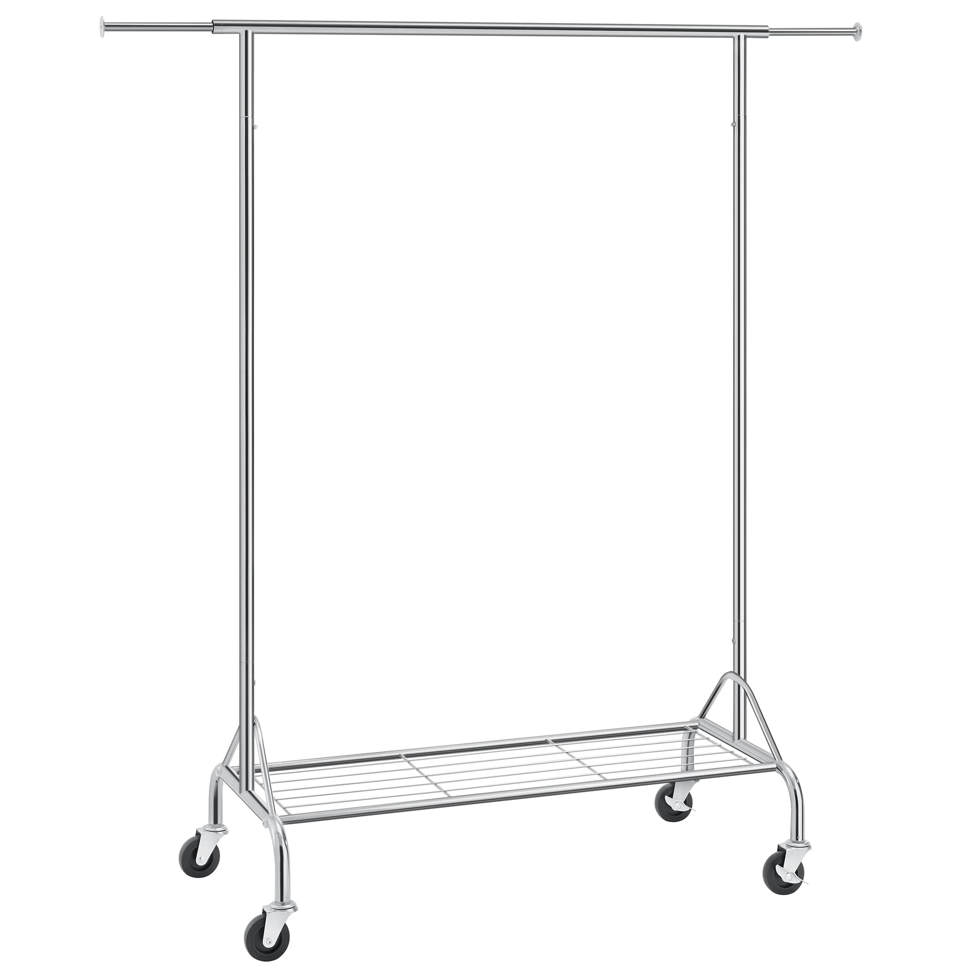 Songmics HSR012W01 stand appendiabiti bianco opaco con ruote 110 kg