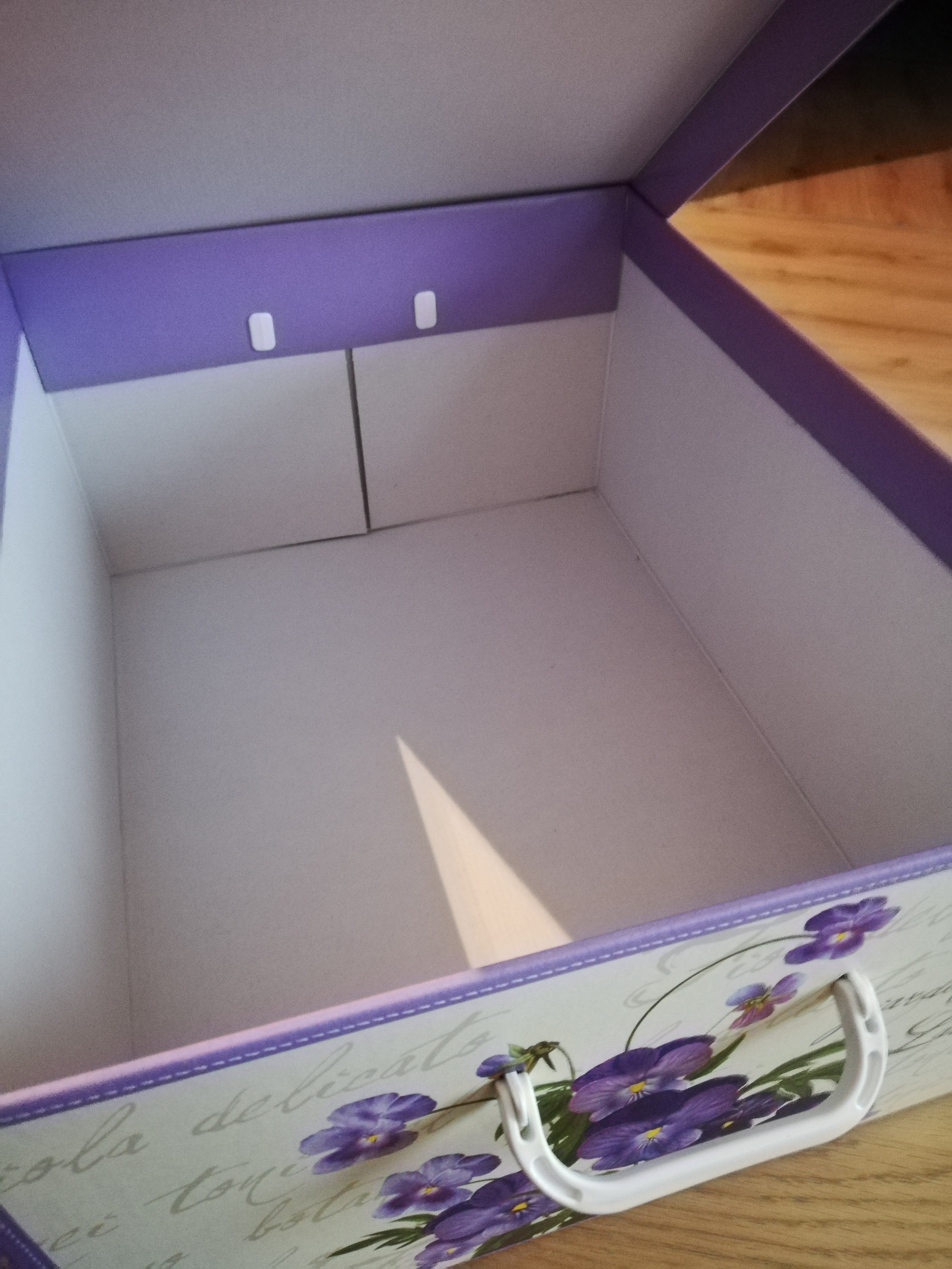 Lavatelli Scatola Armadio Grande Cartone Violetta 50x39x24