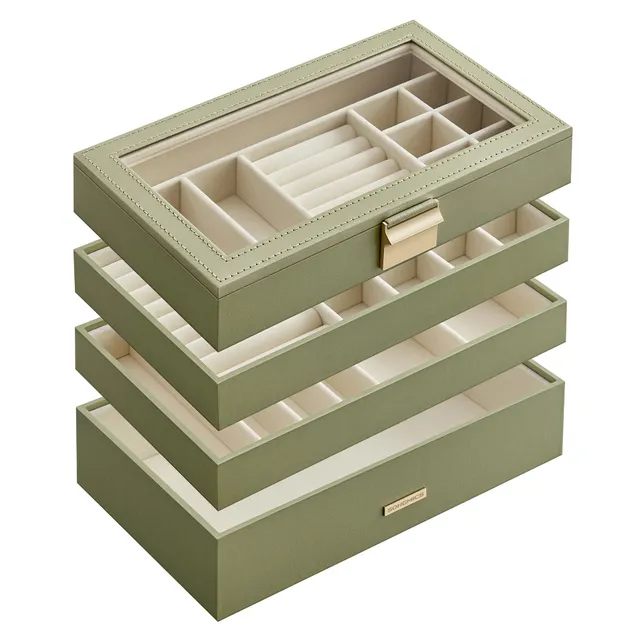 Songmics Gisella JBC164C02 portagioie 4 ripiani verde