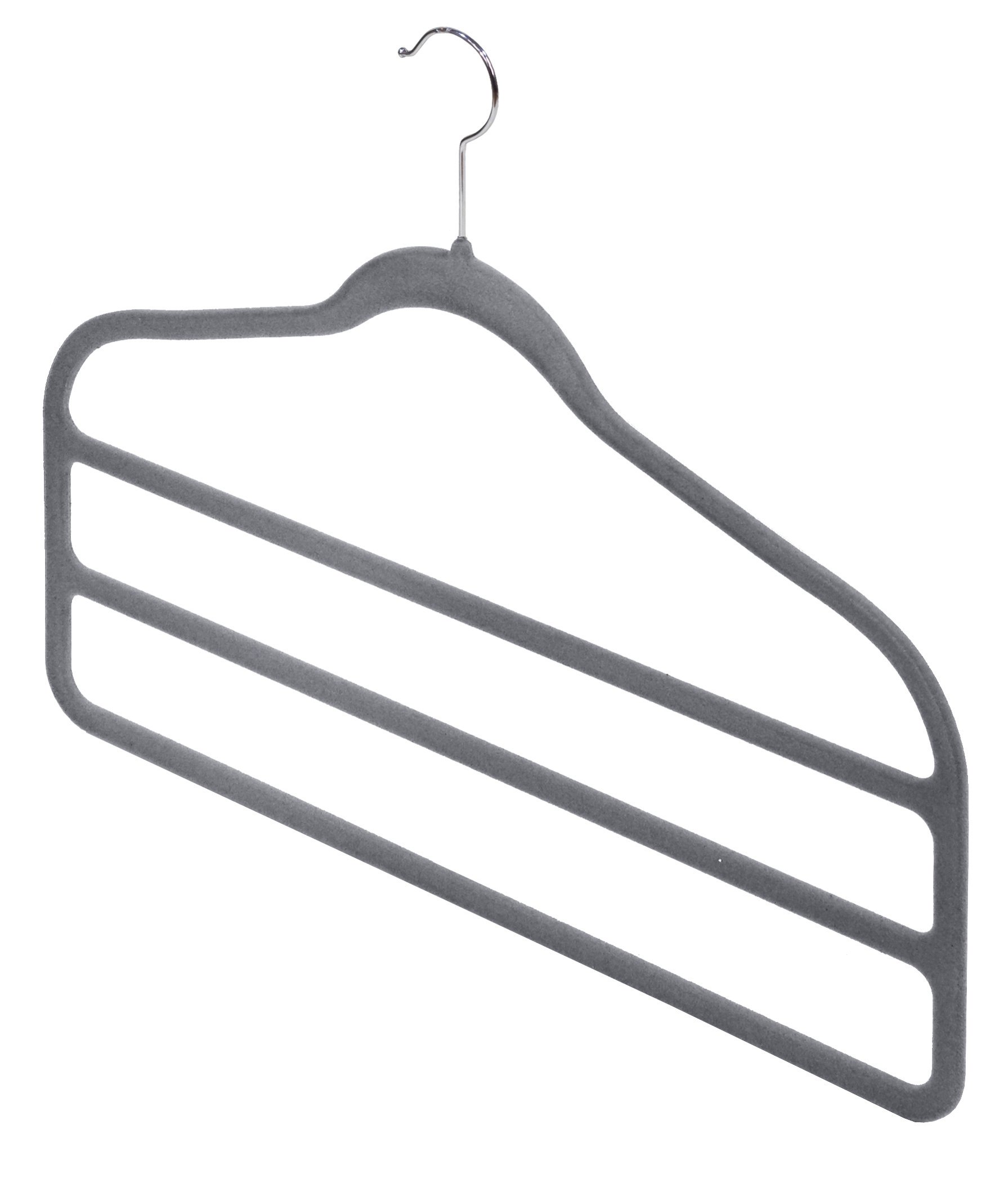 Domopak Set 2 Appendi Pantaloni Grigio Antiscivolo 45 cm