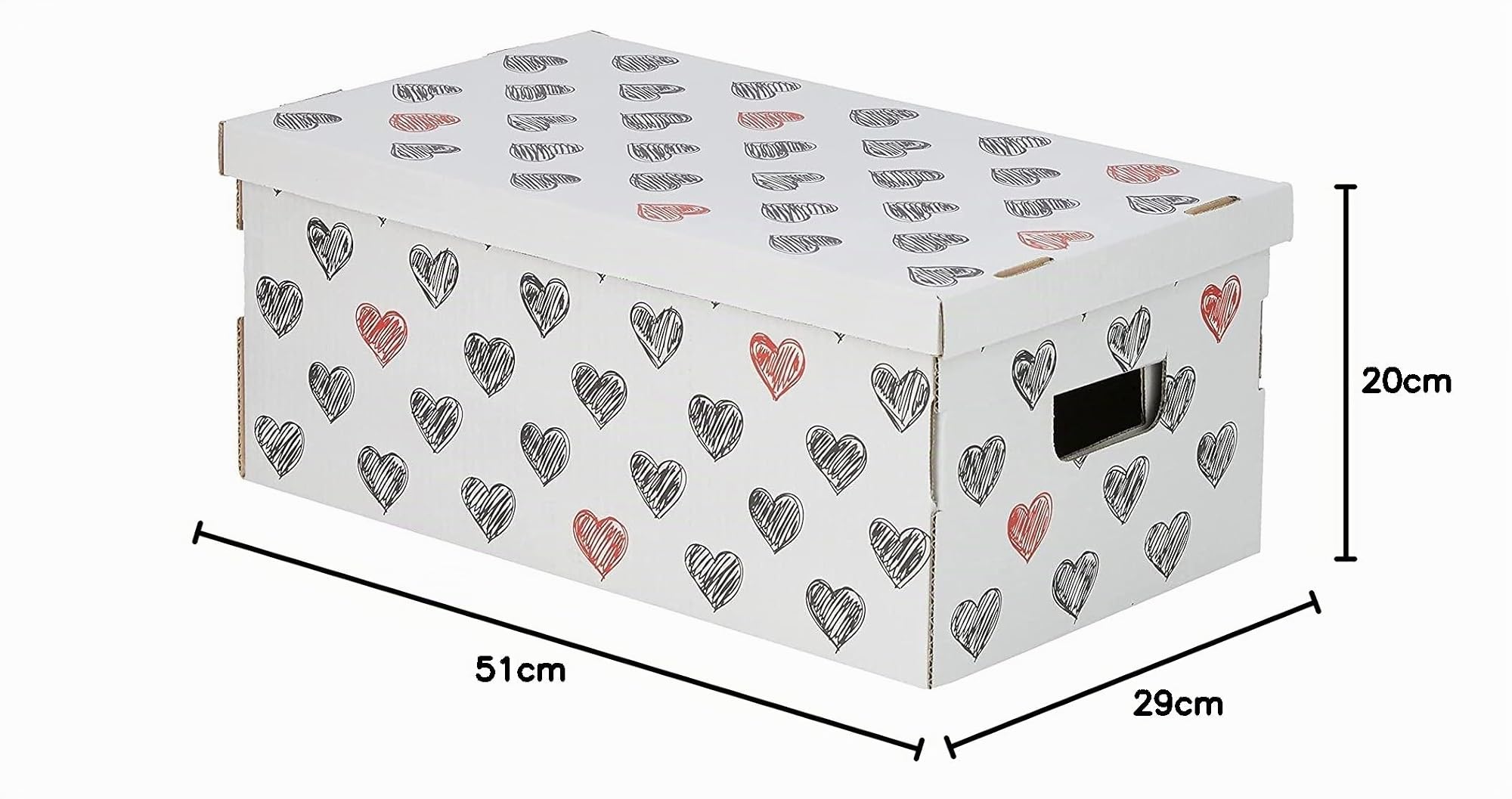 Lavatelli Basic set 3 scatole Love 29x51x20 cm