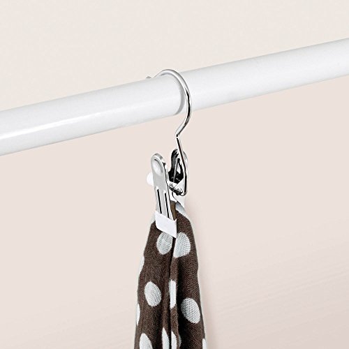 Domopak Living appendini con pinza acciaio set 4 pezzi 11 cm