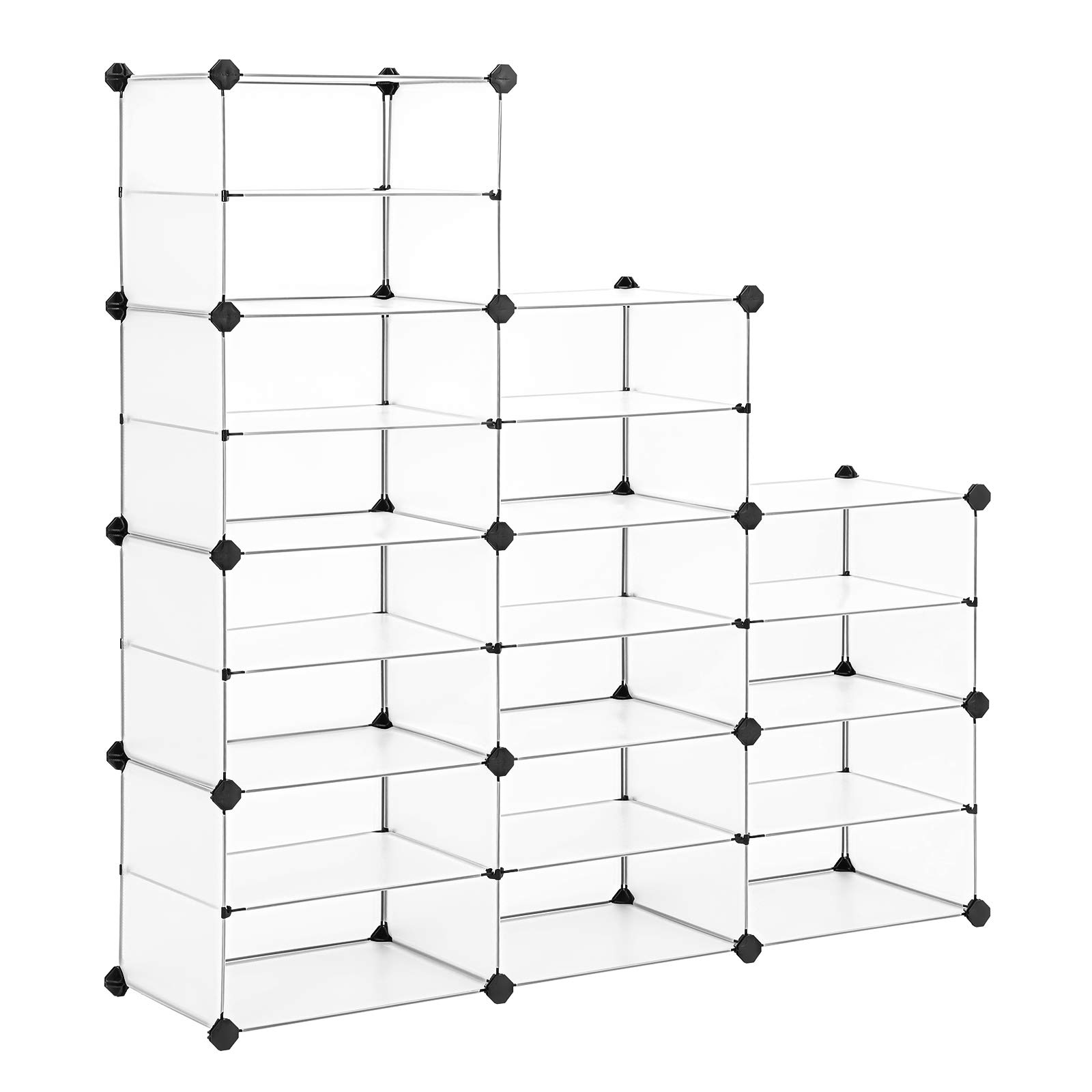 Songmics LPC501W Scaffale a Cubi Bianco 18 Scomparti