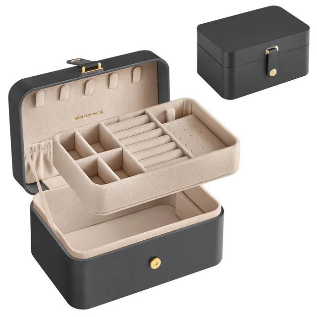 Songmics Portagioie da Viaggio Organizer con Chiusura Lampo