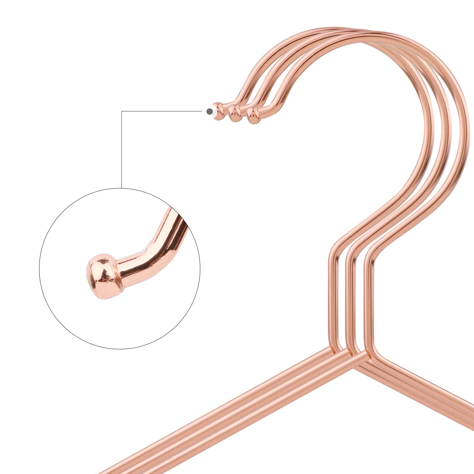 Songmics CRI45R-20 Grucce Bambini Oro Rosa 20 Pezzi