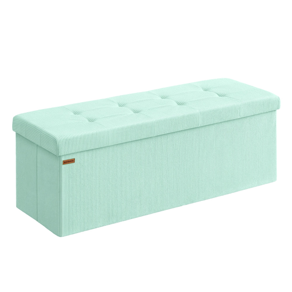Songmics Mazie ULSF604C01 panca contenitore verde pieghevole