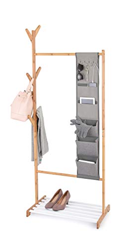 Domopak Living Stander Appendiabiti Bamboo 65x38x167 cm